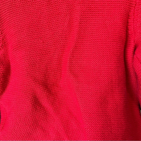 H&M kids knit cardigan toddler baby girl sweater red button down long sleeve - Picture 5 of 5